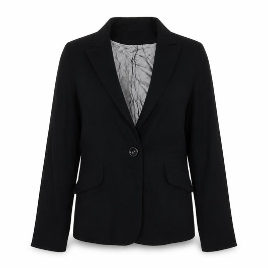Wallis  Womens Black  Polyester Jacket Suit Jacket Size 10