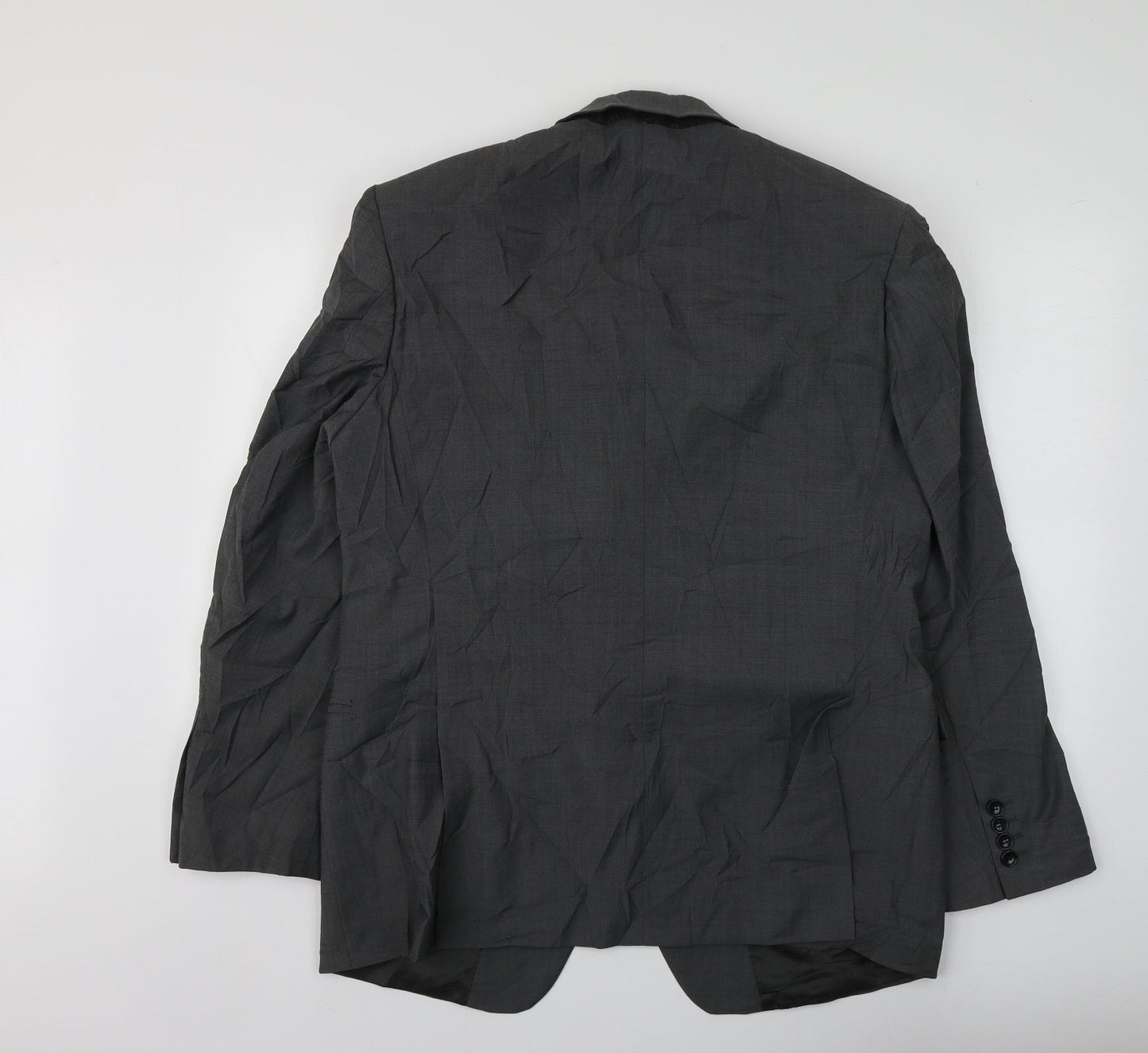 Blazer Mens Grey  Polyester Jacket Suit Jacket Size M