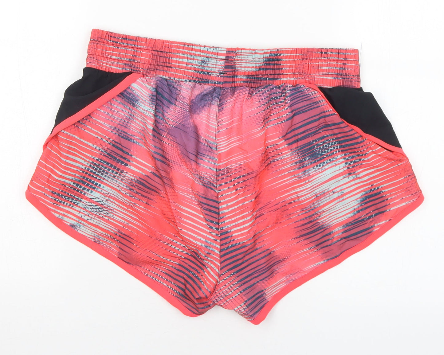 Under Amour Womens Multicoloured Geometric Polyester Hot Pants Shorts Size S L3 in Regular  - Swim Shorts