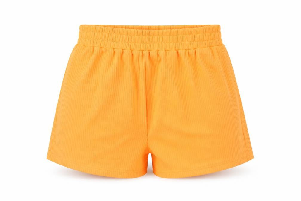 SHEIN Womens Orange  Polyester Sweat Shorts Size XS L3 in Regular