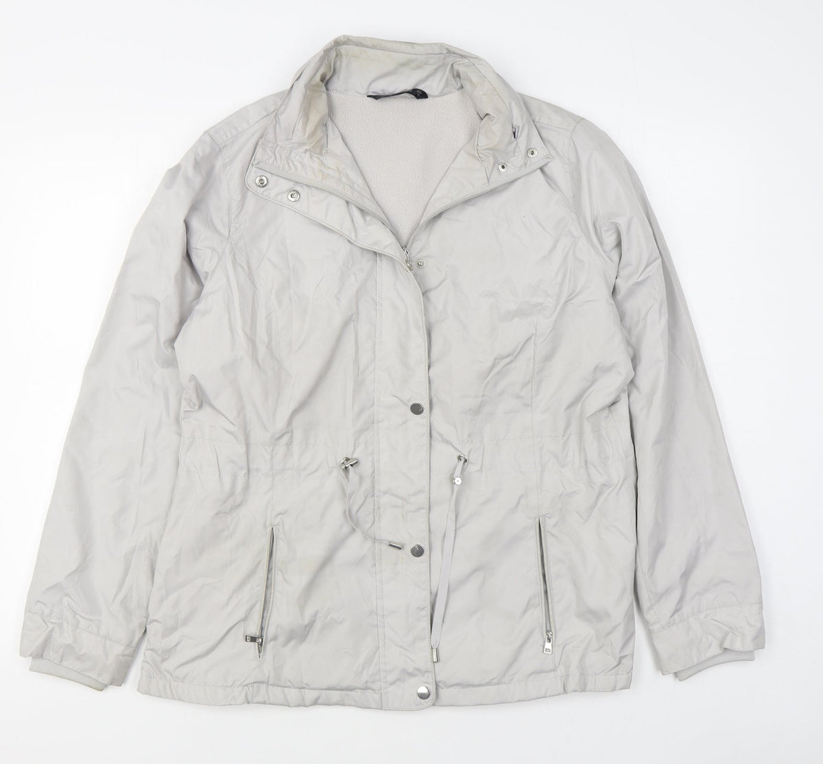 Dunnes Stores Womens Grey   Jacket  Size 14  Zip