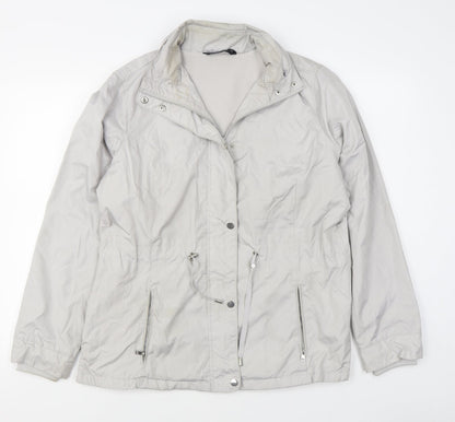 Dunnes Womens Grey   Jacket  Size 14  Zip
