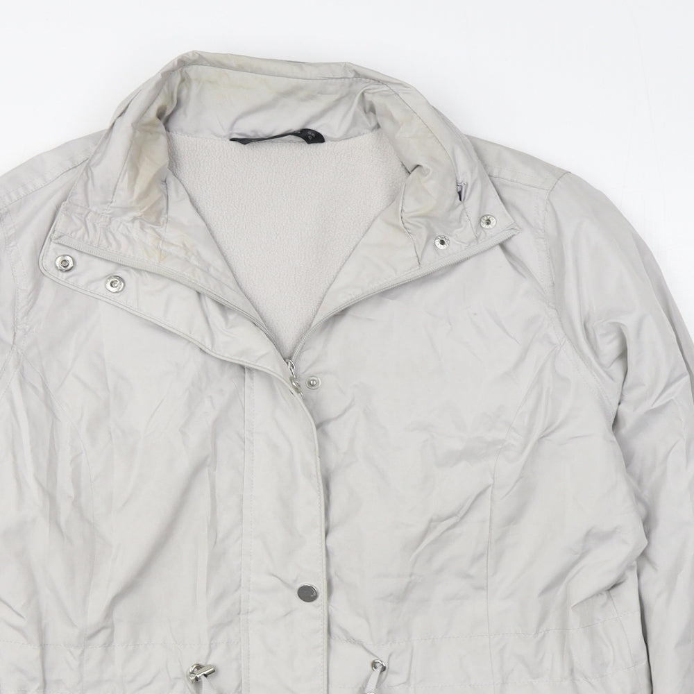 Dunnes Stores Womens Grey   Jacket  Size 14  Zip