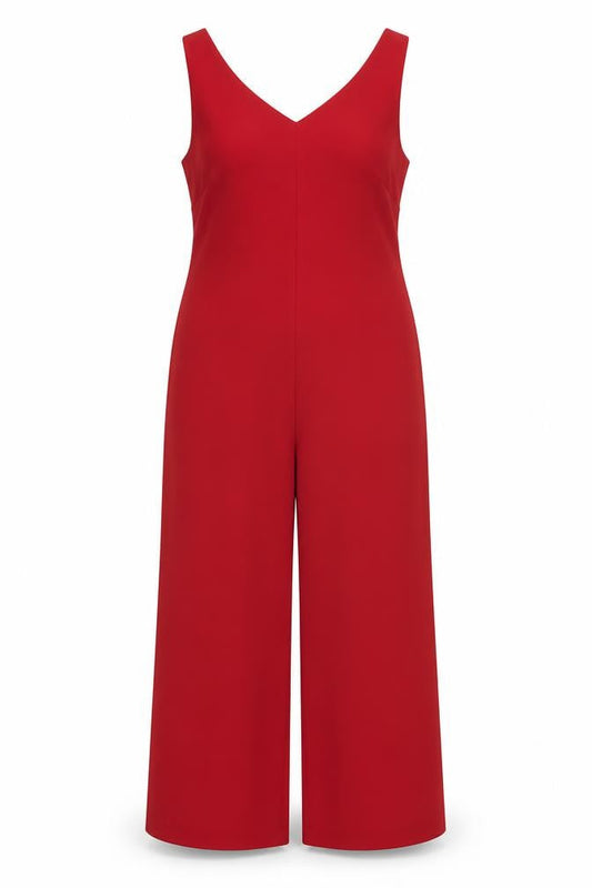 BHS Womens Red  Polyester Sheath  Size 12  V-Neck Zip