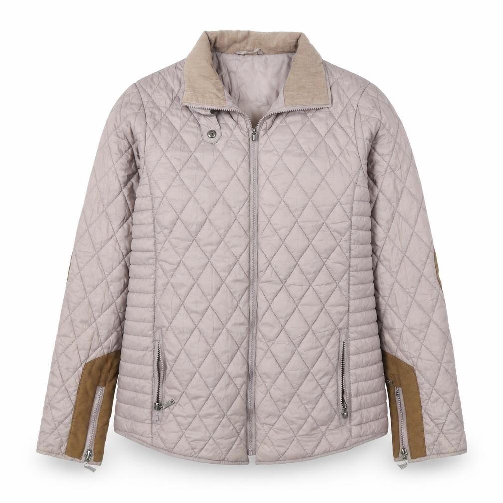 SOS Jenson Womens Brown   Quilted Jacket Size M  Zip