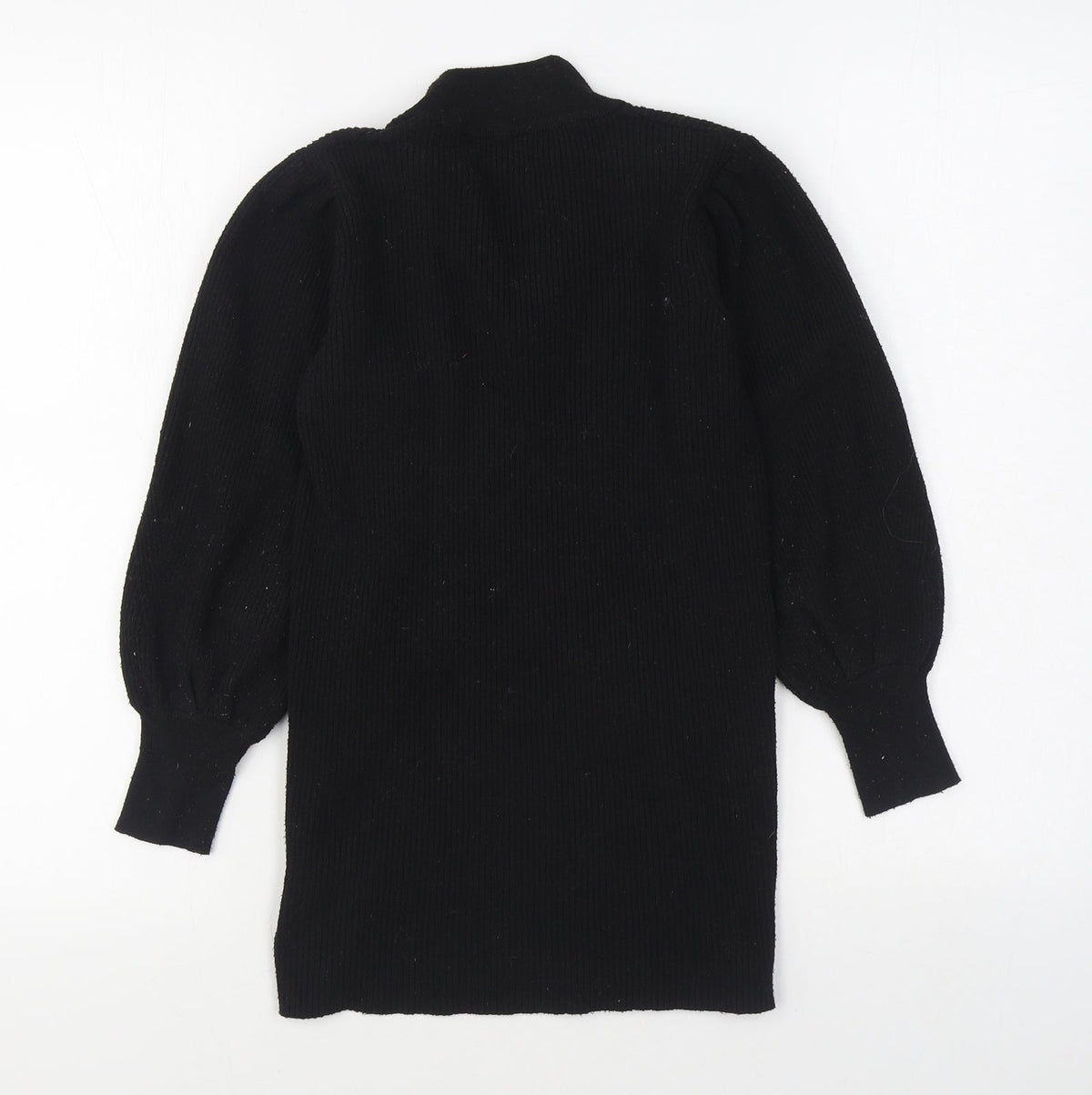 Dunnes Stores Girls Black V-Neck  Polyester Pullover Jumper Size 10-11 Years  Pullover