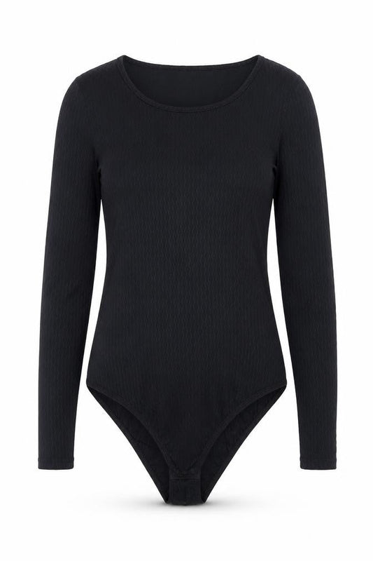 St Michael Womens Black  Nylon Bodysuit One-Piece Size 12  Button
