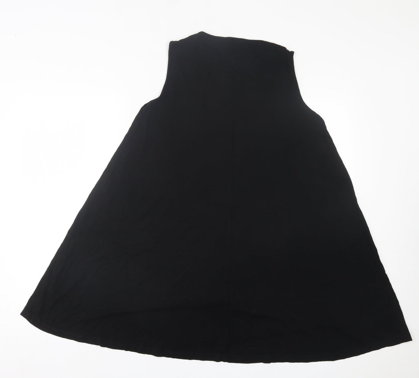 ASOS Womens Black  Viscose A-Line  Size 12  Crew Neck Pullover