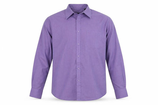 Burton Mens Purple  Polyester  Button-Up Size 38 Collared
