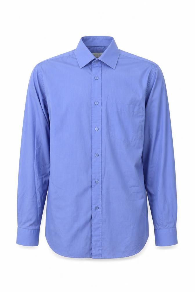 Dunnes Stores Mens Blue  Cotton  Button-Up Size 38 Collared