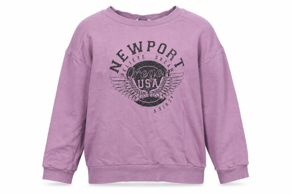 George  Girls Purple  Cotton Pullover Sweatshirt Size 7-8 Years