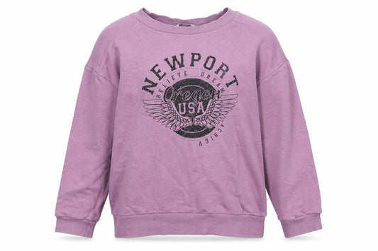 George  Girls Purple  Cotton Pullover Sweatshirt Size 7-8 Years