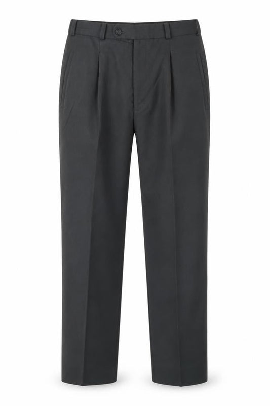 Remus Uomo Mens Grey  Polyester Trousers  Size M L26 in Regular