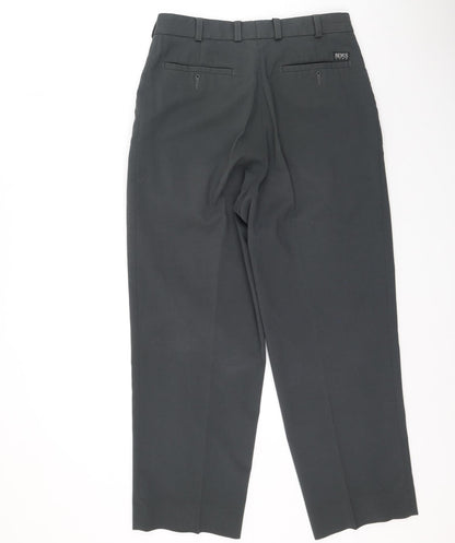 Remus Uomo Mens Grey  Polyester Trousers  Size M L26 in Regular
