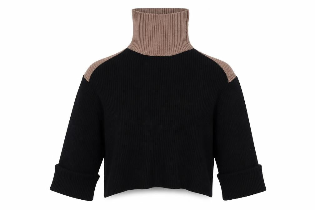 Apricot Womens Multicoloured High Neck  Viscose Pullover Jumper Size M