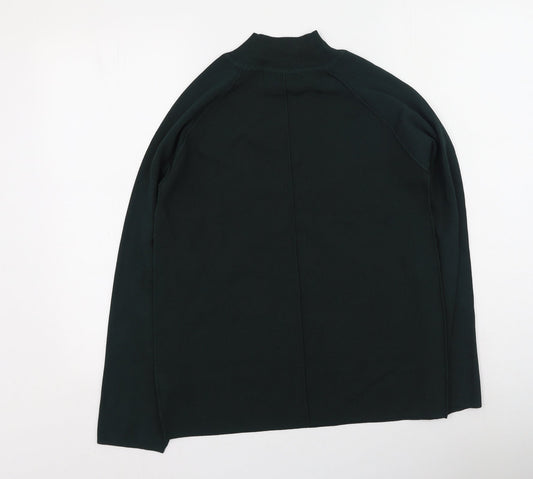 NEXT Womens Green High Neck  Viscose Pullover Jumper Size 8