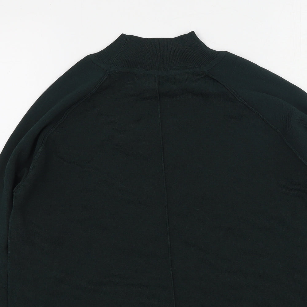 NEXT Womens Green High Neck  Viscose Pullover Jumper Size 8