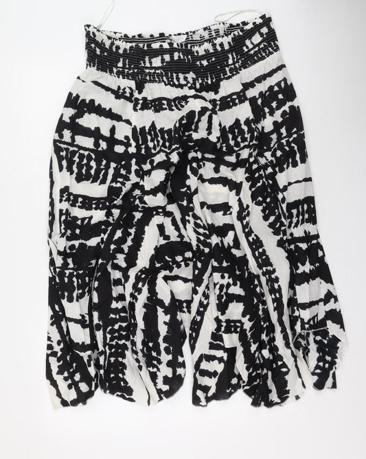 Being Casual Womens Multicoloured Geometric Cotton Maxi Skirt Size 34 in