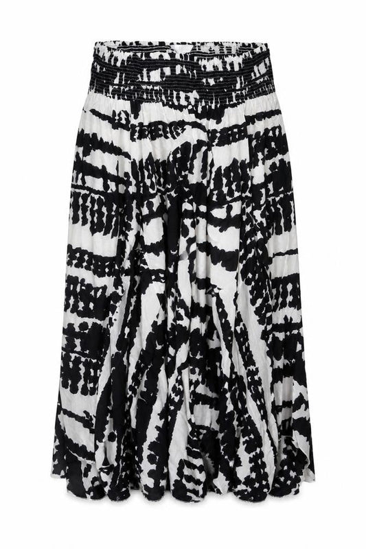 Being Casual Womens Multicoloured Geometric Cotton Maxi Skirt Size 34 in