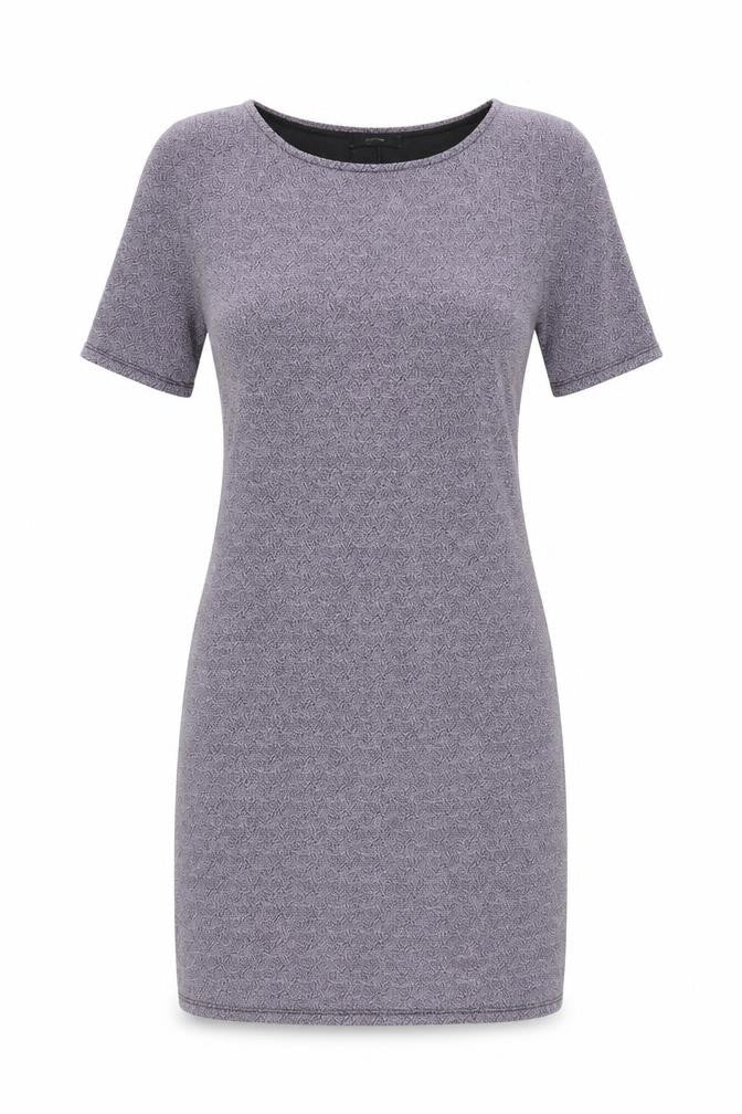 George Womens Purple  Polyester Pencil Dress  Size 12  Boat Neck Pullover