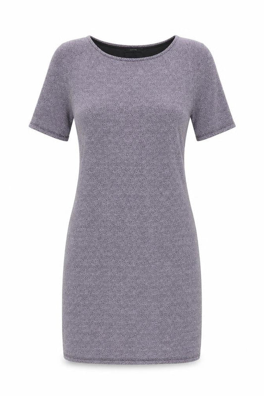 George Womens Purple  Polyester Pencil Dress  Size 12  Boat Neck Pullover