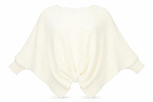 Boohoo Womens Ivory Boat Neck  Acrylic Pullover Jumper Size M