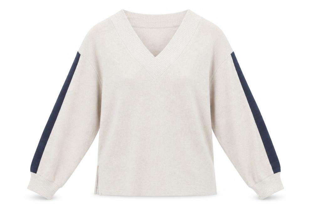 F&F Womens Beige Crew Neck  Polyester Pullover Jumper Size M