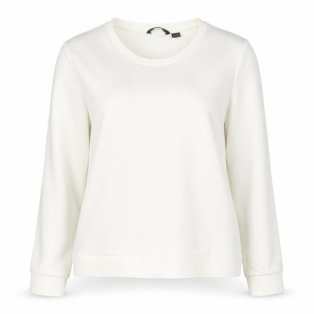 ESMARA Womens Ivory  Polyester Pullover Sweatshirt Size M
