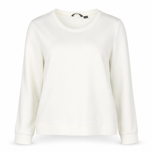 ESMARA Womens Ivory  Polyester Pullover Sweatshirt Size M