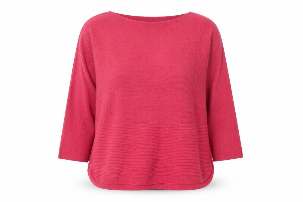 Dunnes Stores Womens Pink Round Neck  Cotton Pullover Jumper Size L