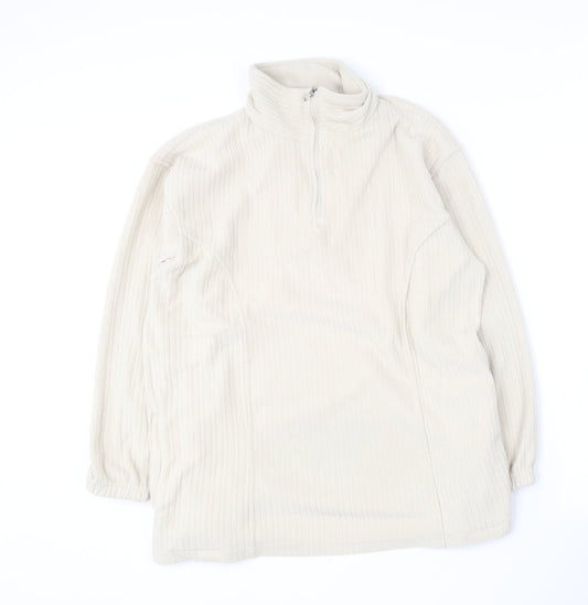 Nuggets Womens Beige  Polyester Pullover Sweatshirt Size M