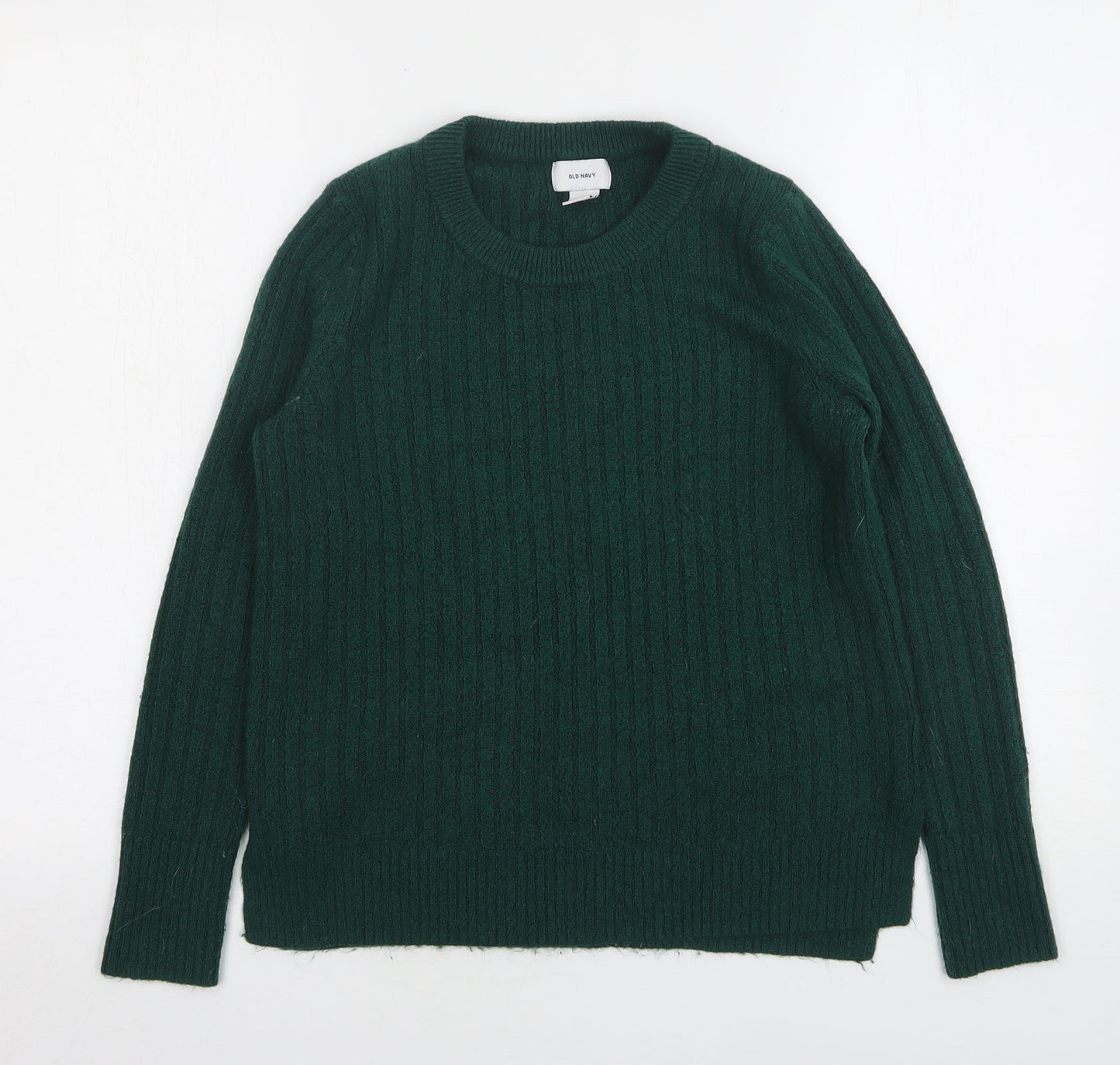 Old Navy Womens Green Round Neck  Acrylic Pullover Jumper Size XS
