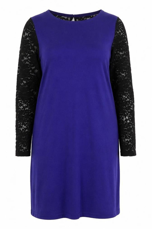 Almost Famous Womens Purple  Acrylic Jumper Dress  Size XL  Round Neck