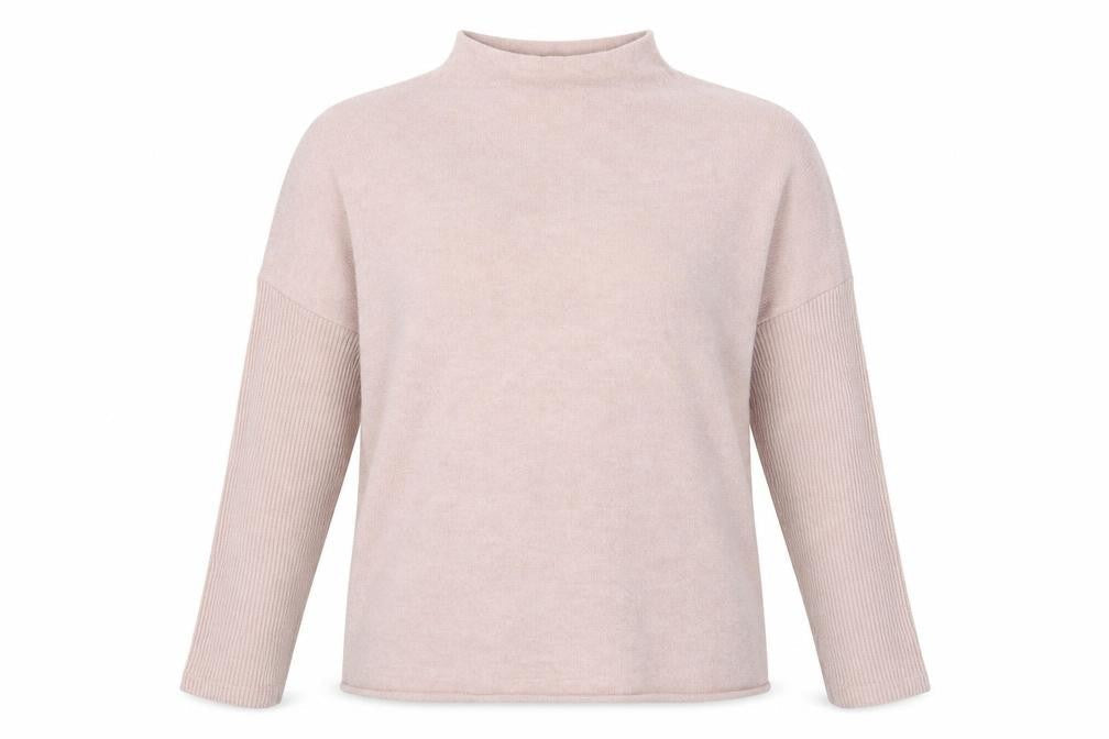 H&M Womens Pink High Neck  Viscose Pullover Jumper Size XS