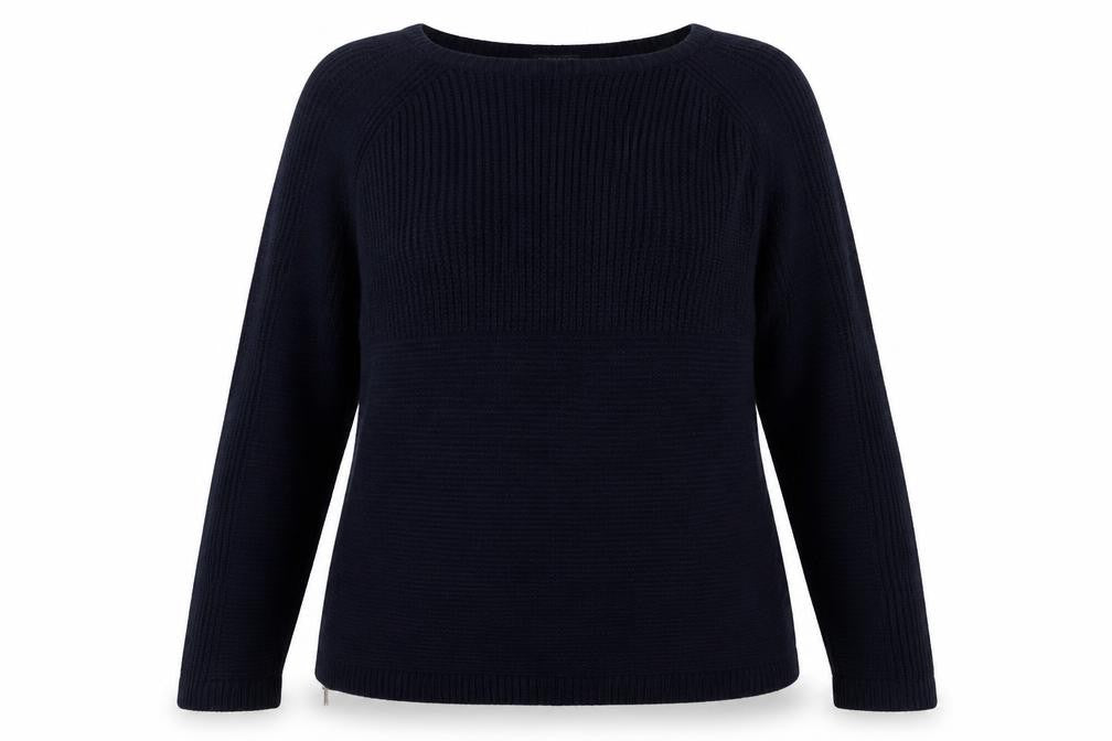 Debenhams  Womens Blue Round Neck  Acrylic Pullover Jumper Size 14