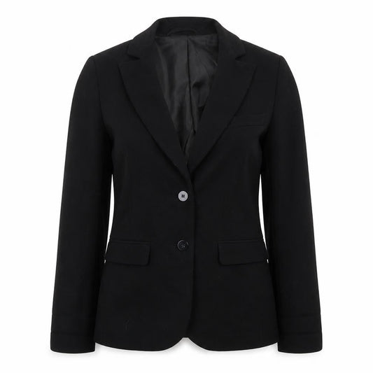 Internacionale Womens Black  Polyester Jacket Suit Jacket Size 12