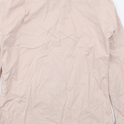 Preloved Topman Mens Pink  Cotton  Button-Up Size M Collared Button - Label