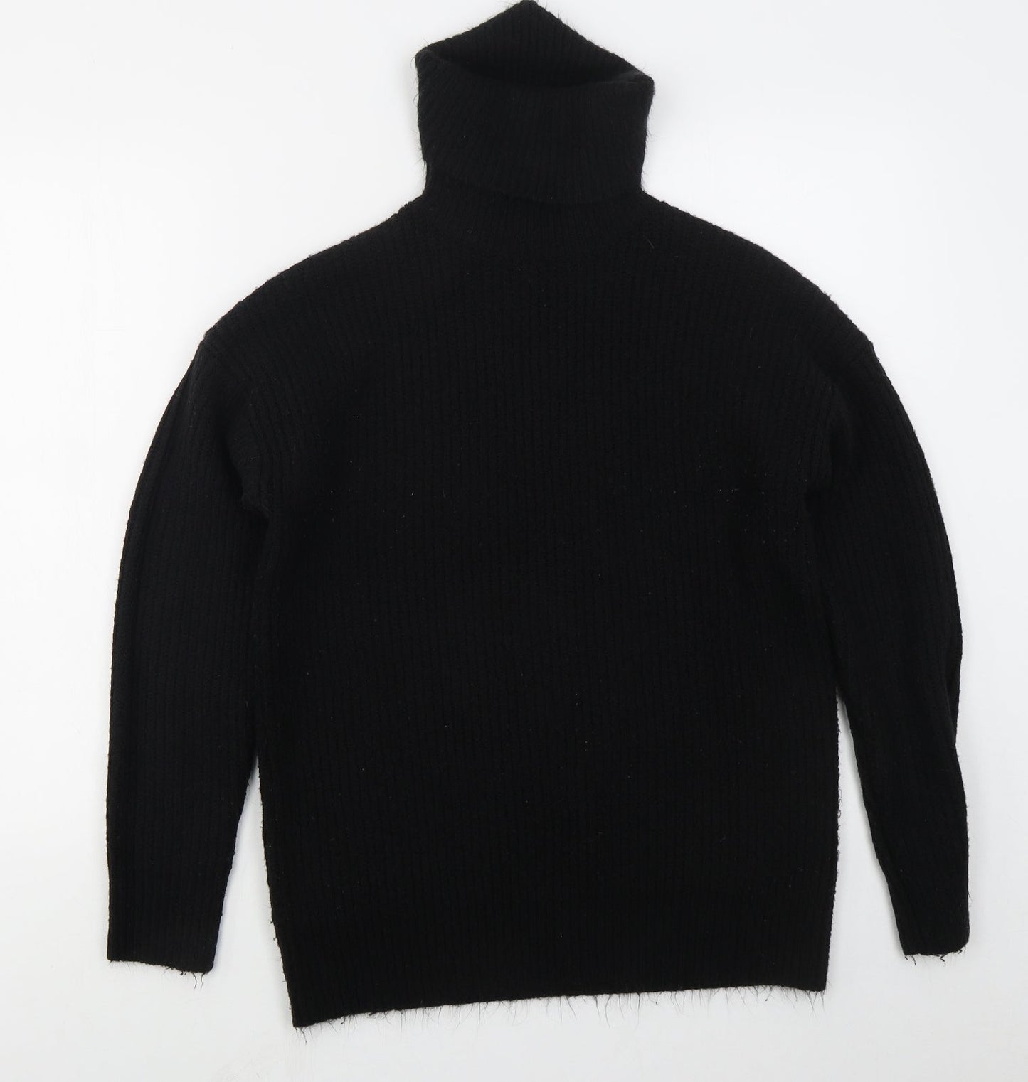 New Look Womens Black Roll Neck  Acrylic Pullover Jumper Size S
