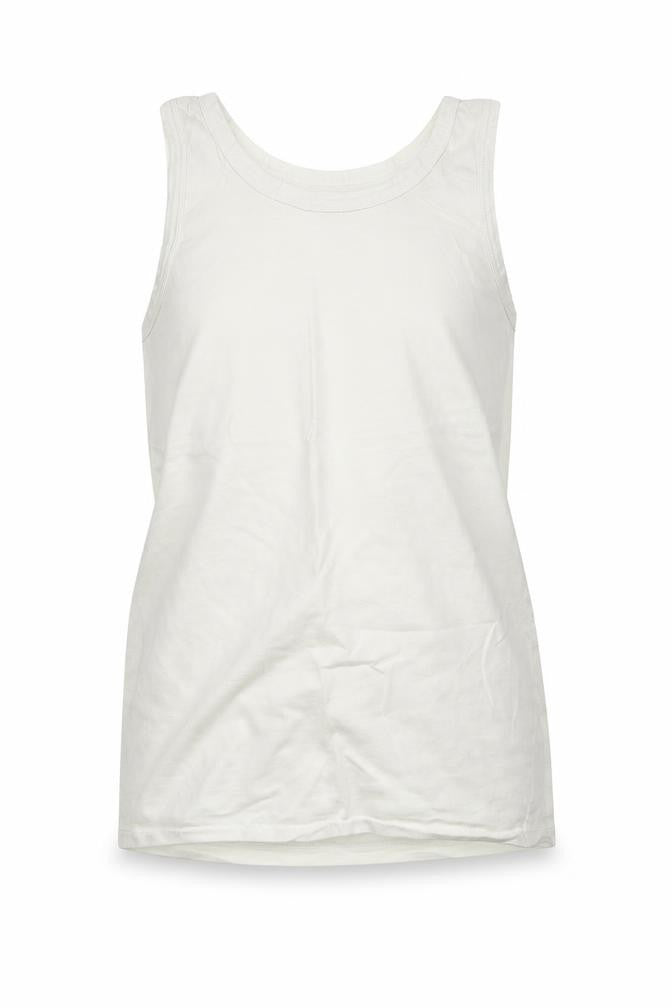 Smart Start Girls White  100% Cotton Basic Tank Size 10-11 Years Round Neck
