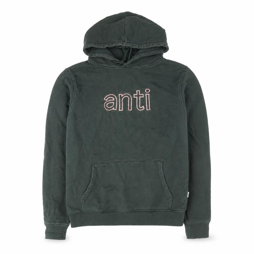 Anti Blue  Womens Green  100% Cotton Pullover Hoodie Size M  Pullover