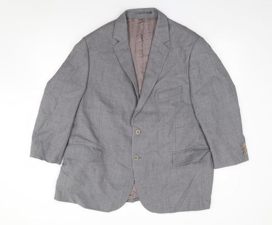 Jar Bone Mens Grey  Wool Jacket Suit Jacket Size 42