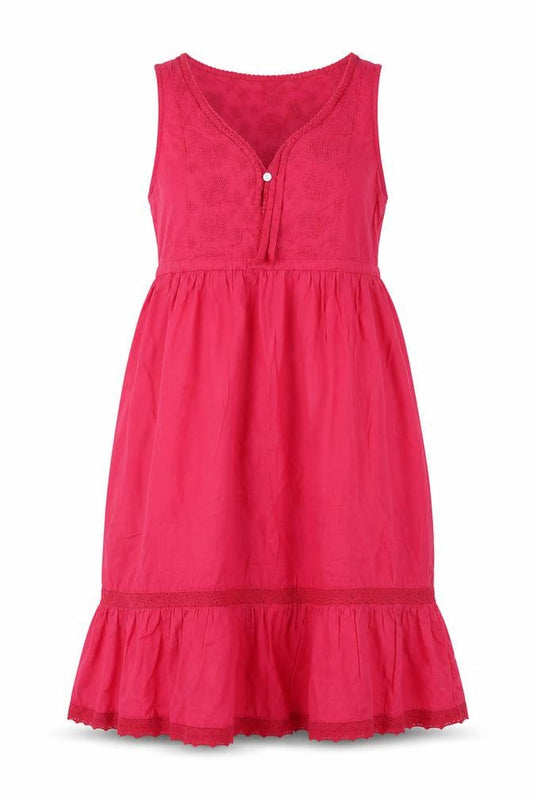 H&M Womens Pink  Cotton Shift  Size 8  V-Neck Pullover