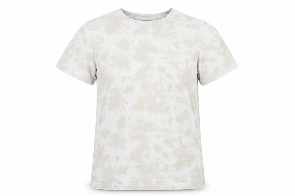Primark Boys Grey  Cotton Basic T-Shirt Size 10-11 Years Round Neck Pullover - Tie dye