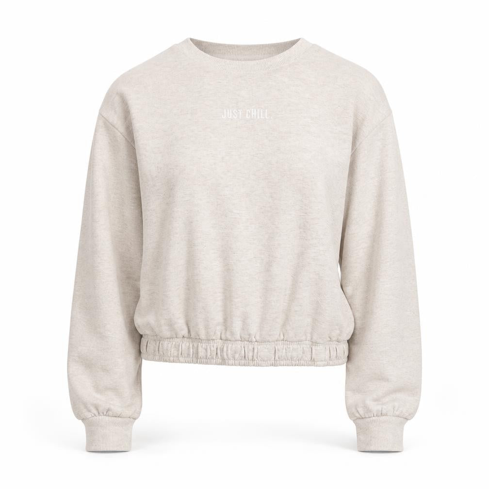 New Look Womens Beige  Polyester Pullover Sweatshirt Size 8