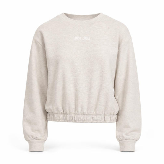 New Look Womens Beige  Polyester Pullover Sweatshirt Size 8