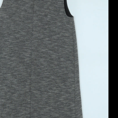 Miss Selfridge Womens Grey Collared  Polyester Cardigan Jumper Size 8