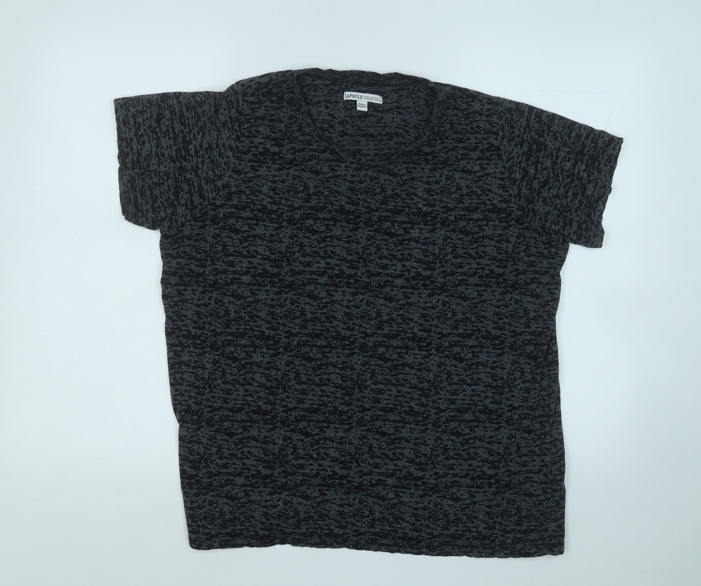 Capsule Womens Grey  Polyester Basic T-Shirt Size 18 Round Neck