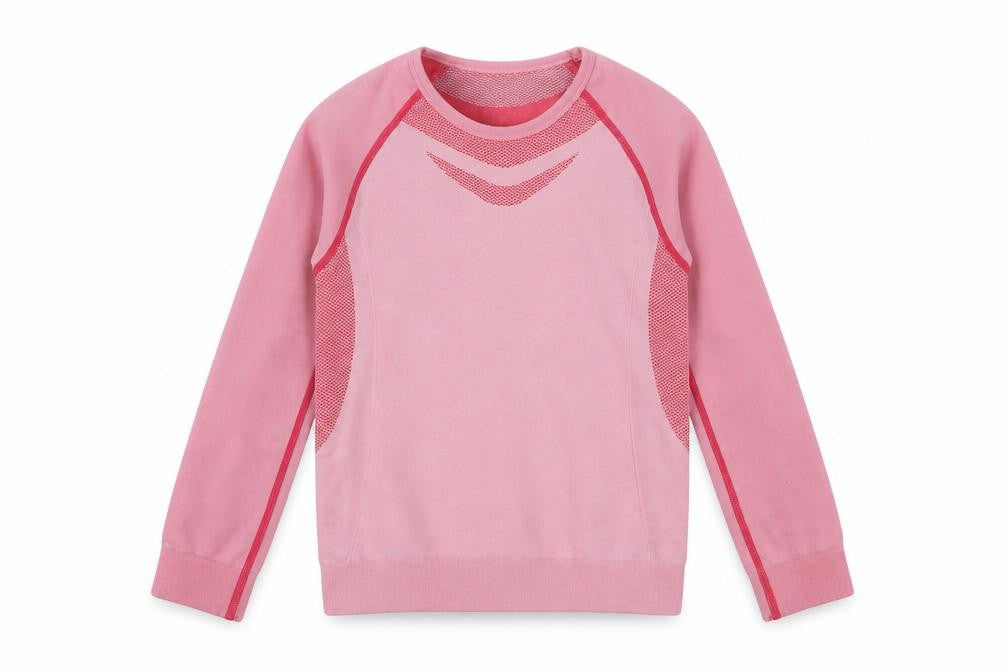Crivit Girls Pink  Polyester Basic T-Shirt Size 6-7 Years Round Neck
