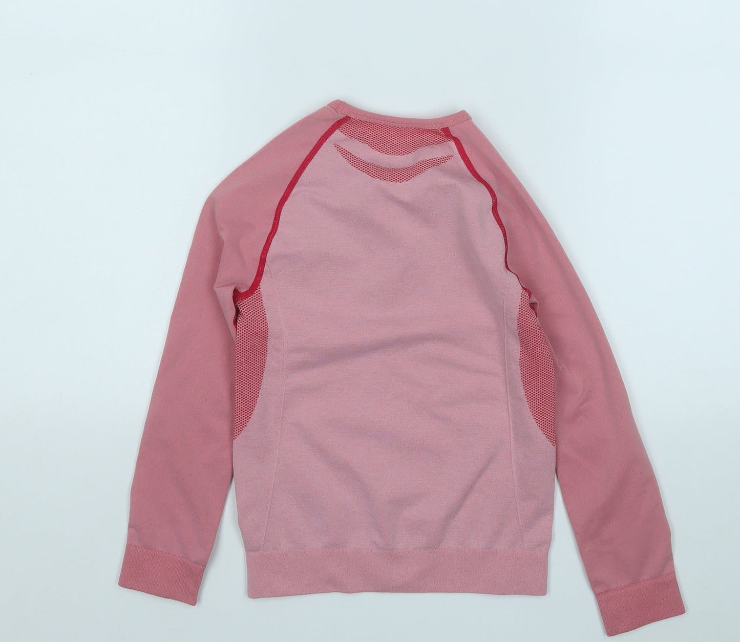 Crivit Girls Pink  Polyester Basic T-Shirt Size 6-7 Years Round Neck
