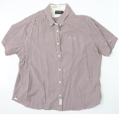 Preloved Hammond & Co Mens Multicoloured Check Cotton  Button-Up Size 2XL Collared Button - Front